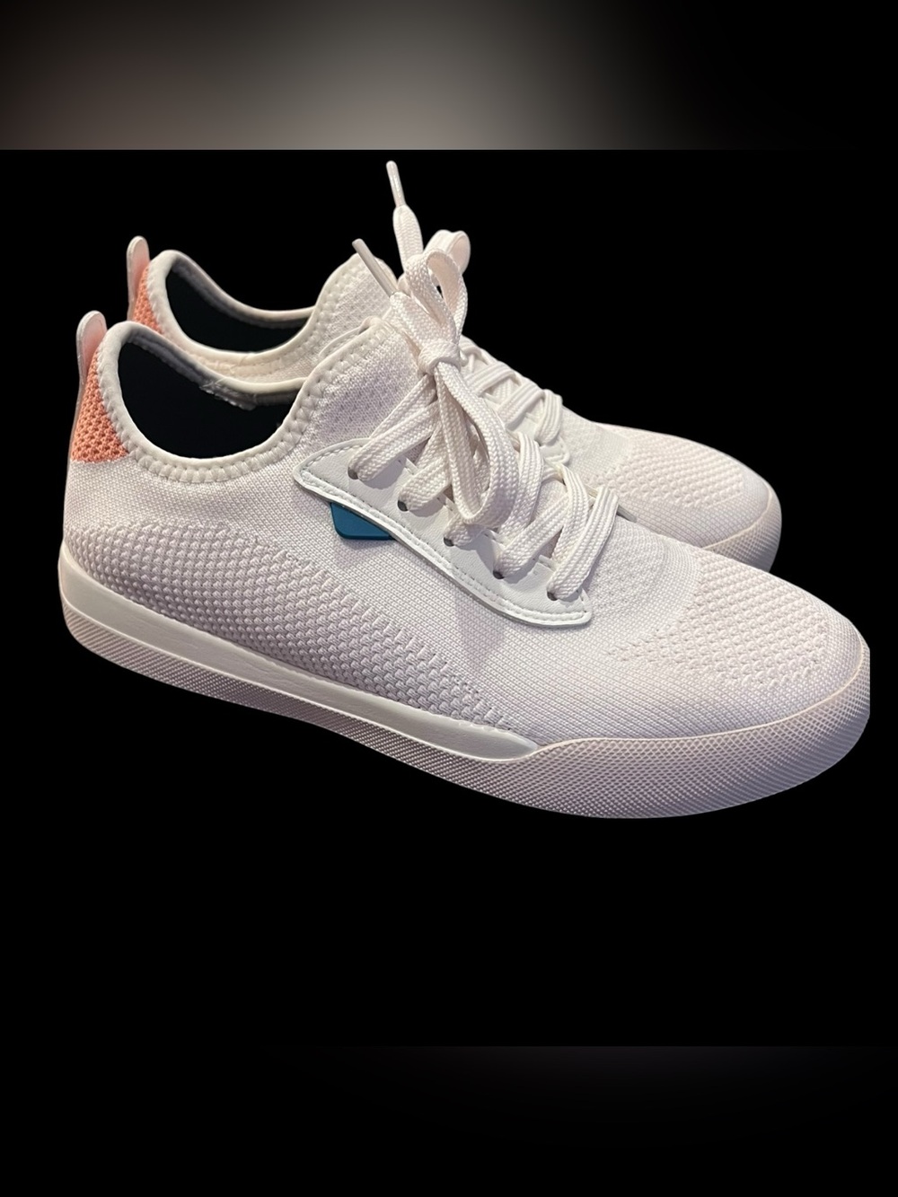 Vessi Weekend Sneakers White Waterproof Knit Walking Shoes Women’s 8